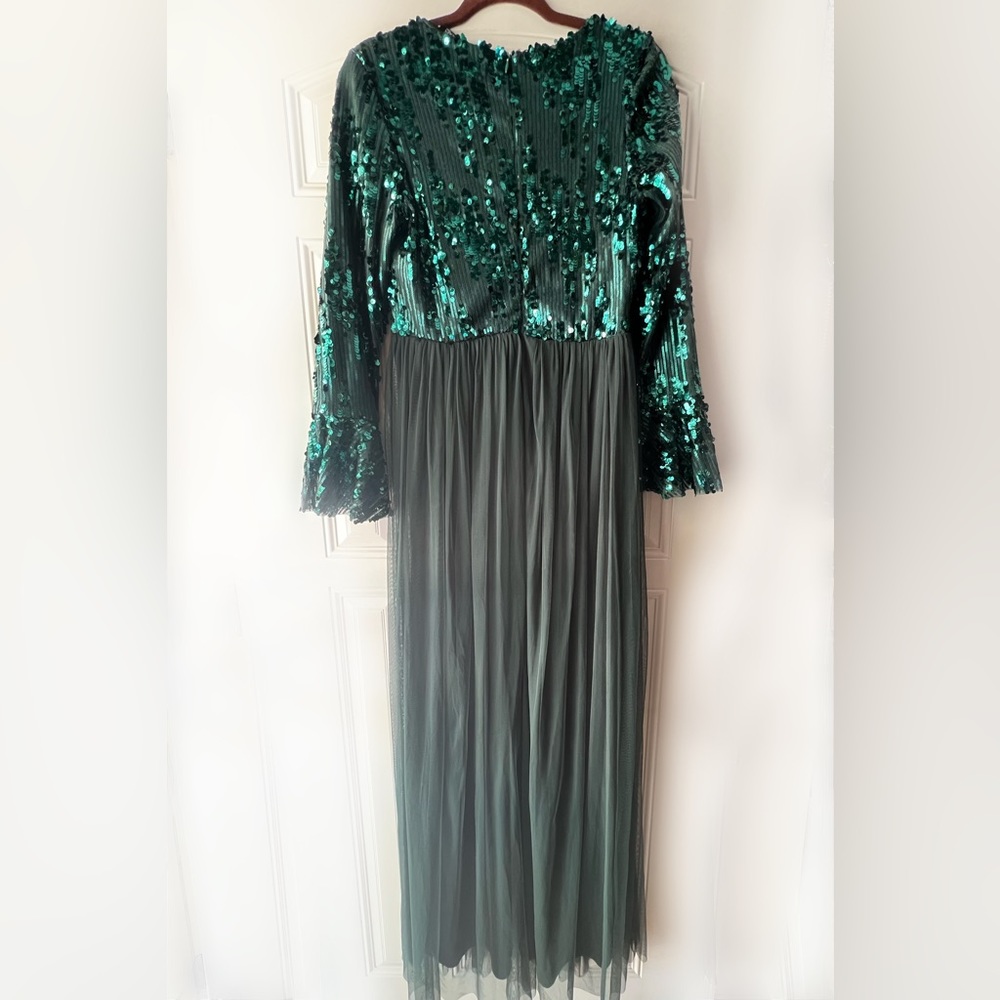 Brand new dark green dress